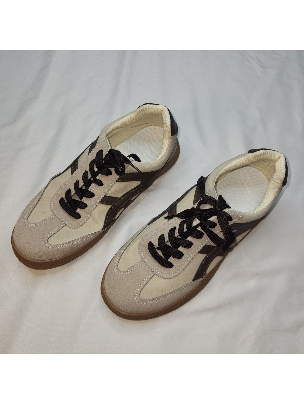 Cream sneakers